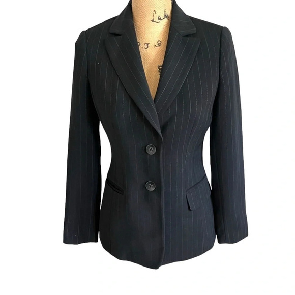 Caslon Pin Stripe Black Blazer - Picture 3 of 5